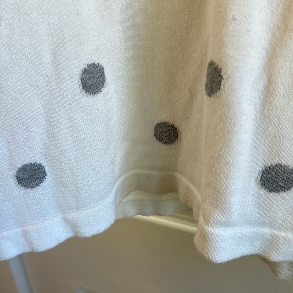 Tommy Hilfiger Gray Polka Dot V neck Sweater Size Large - Picture 4 of 7